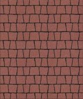 Тротуарная плитка Абрис, Гранит, Красный, высота 60 мм (73*91; 83*91; 93*91; 103*91; 113*91)