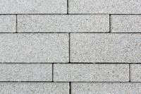 Тротуарная плитка Ригель, Гранит, Белый, высота 80 мм (66*196; 66*266; 66*326; 106*354; 106*446)