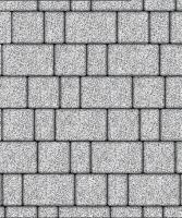 Тротуарная плитка Старый город, Мрамор, Белый с черным, высота 40 мм (160*160; 260*160; 160*100)