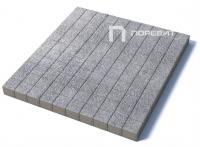 Тротуарная плитка Квадрат, Гранит, Белый, высота 80 мм (100*100)