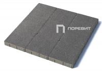 Тротуарная плитка Квадрат, Гранит, Серый, высота 60 мм (300*300)