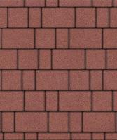Тротуарная плитка Старый город, Гладкий, Красный, высота 40 мм (160*160; 260*160; 160*100)