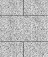 Тротуарная плитка Квадрат, Мрамор, Белый с черным, высота 60 мм (500*500)