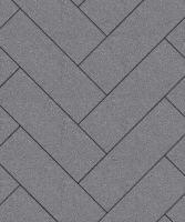 Тротуарная плитка Паркет, Гладкий, Серый, высота 80 мм (360*80)