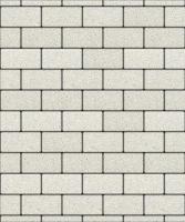 Тротуарная плитка Прямоугольник, Гранит, Белый, высота 80 мм (100*200)