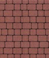 Тротуарная плитка Классико, Гладкий, Красный, высота 40 мм (115*172; 115*115)