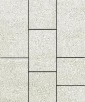 Тротуарная плитка ТРИО, Гладкий, Белый, высота 60 мм (600*300; 300*300; 450*300)