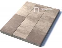 Тротуарная плитка Прямоугольник, Гладкий, Хаски, высота 80 мм (600*300)