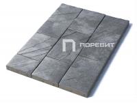 Тротуарная плитка Литос, Искусственный камень, Шунгит, высота 60 мм (500*300; 450*300; 300*200; 300*300; 400*300; 300*250)