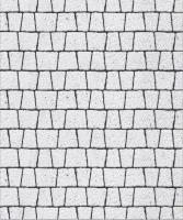 Тротуарная плитка Абрис, Мрамор, Белый, высота 60 мм (71*51*89; 81*62*89; 91*71*89; 101*81; 111*91)