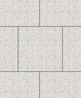 Тротуарная плитка Квадрат, Мрамор, Белый, высота 60 мм (500*500)