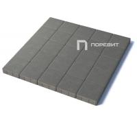 Тротуарная плитка Квадрат, Гладкий, Серый, высота 60 мм (200*200)