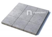 Тротуарная плитка Квадрат, Гранит, Белый, высота 60 мм (300*300)