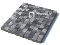 Тротуарная плитка Абрис, Гранит, Антрацит, высота 60 мм (73*91; 83*91; 93*91; 103*91; 113*91)