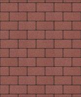 Тротуарная плитка Прямоугольник, Гладкий, Красный, высота 40 мм (100*200)