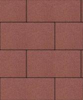 Тротуарная плитка Прямоугольник, Гладкий, Красный, высота 80 мм (600*300)