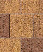 Тротуарная плитка Квадрат, Гранит, Осень, высота 60 мм (500*500)