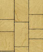 Тротуарная плитка Литос, Гладкий, Желтый, высота 60 мм (500*300; 450*300; 300*200; 300*300; 400*300; 300*250)