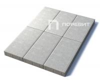 Тротуарная плитка Прямоугольник, Гладкий, Белый, высота 80 мм (600*300)