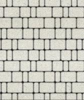 Тротуарная плитка Классико, Гладкий, Белый, высота 60 мм (115*172; 115*115; 57*115)