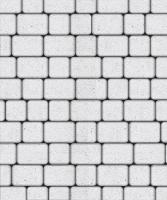 Тротуарная плитка Классико, Мрамор, Белый, высота 40 мм (115*172; 115*115)