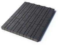 Тротуарная плитка Ригель, Гранит, Черный, высота 80 мм (66*196; 66*266; 66*326; 106*354; 106*446)