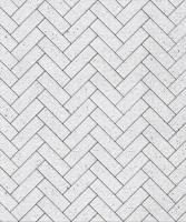 Тротуарная плитка Паркет, Мрамор, Белый, высота 60 мм (180*60)