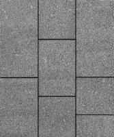 Тротуарная плитка ТРИО, Гладкий, Серый, высота 60 мм (600*300; 300*300; 450*300)