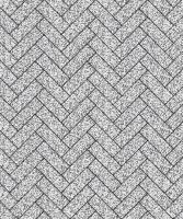 Тротуарная плитка Паркет, Мрамор, Белый с черным, высота 60 мм (180*60)