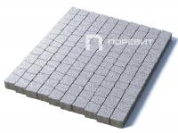 Тротуарная плитка Абрис, Мрамор, Белый с черным, высота 60 мм (73*91; 83*91; 93*91; 103*91; 113*91)