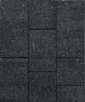 Тротуарная плитка ТРИО, Мрамор, Черный, высота 60 мм (600*300; 300*300; 450*300)