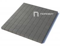 Тротуарная плитка Квадрат, Гладкий, Серый, высота 60 мм (100*100)