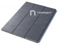 Тротуарная плитка Литос, Гладкий, Черный, высота 60 мм (500*300; 450*300; 300*200; 300*300; 400*300; 300*250)