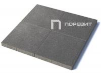 Тротуарная плитка Квадрат, Гранит, Серый, высота 60 мм (500*500)