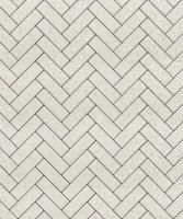 Тротуарная плитка Паркет, Гранит, Белый, высота 60 мм (180*60)