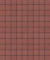 Тротуарная плитка Квадрат, Гладкий, Красный, высота 60 мм (100*100)