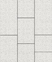 Тротуарная плитка ТРИО, Мрамор, Белый, высота 60 мм (600*300; 300*300; 450*300)