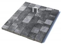 Тротуарная плитка Старый город, Гранит, Антрацит, высота 60 мм (160*160; 260*160; 160*100)