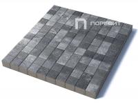 Тротуарная плитка Квадрат, Гладкий, Антрацит, высота 60 мм (100*100)