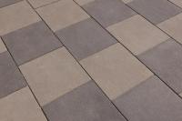 Тротуарная плитка Квадрат, Гладкий, Серый, высота 60 мм (400*400)