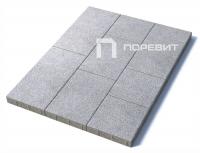 Тротуарная плитка ТРИО, Гранит, Белый, высота 60 мм (600*300; 300*300; 450*300)