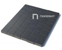 Тротуарная плитка Старый город, Гладкий, Черный, высота 60 мм (160*160; 260*160; 160*100)