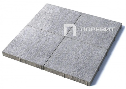 Тротуарная плитка Квадрат, Гранит, Белый, высота 60 мм (500*500)