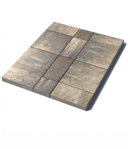 Тротуарная плитка Петра, Искусственный камень, Доломит, высота 60 мм (210*210; 210*420; 420*420; 630*420)