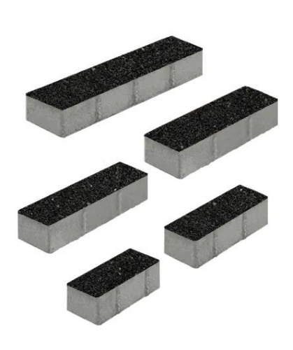 Тротуарная плитка Регата, Мрамор, Черный, высота 60 мм (280*120; 360*120; 480*120; 480*160; 640*160)