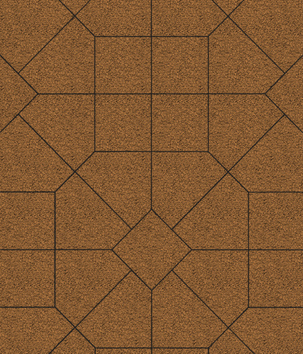 Тротуарная плитка ЛА-ЛИНИЯ, Гранит, Оранжевый, 200*280*100, высота 60