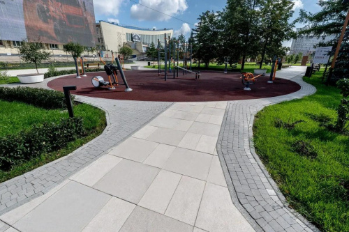 Тротуарная плитка Абрис, Гладкий, Серый, высота 60 мм (73*91; 83*91; 93*91; 103*91; 113*91)