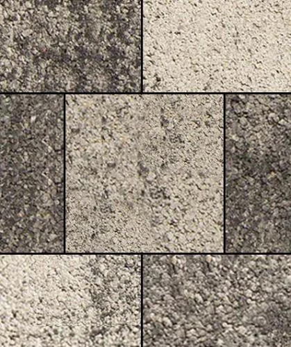 Тротуарная плитка Квадрат, Гладкий, Антрацит, высота 60 мм (500*500)