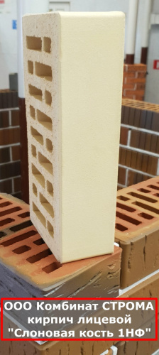 Кирпич слоновая кость гладкий пустотелый одинарныйпо цене 36.15 руб./шт