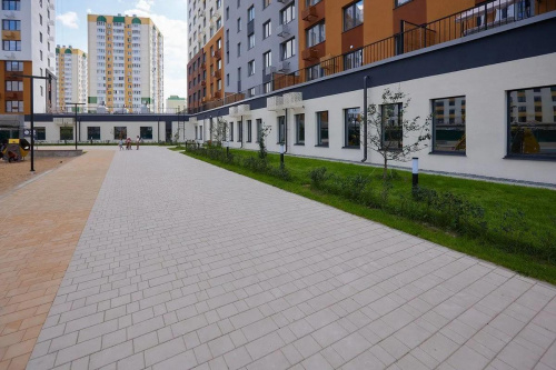 Тротуарная плитка Старый город, Гладкий, Белый, высота 60 мм (160*160; 260*160; 160*100)